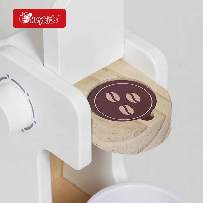 Wooden 3-in-1 Breakfast Play Set with Coffee Maker, Toaster, Mixer and Pretend Food - Interactive Kitchen Role Play Toy W10D863